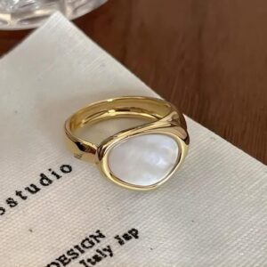 Pearl Design Open Ring