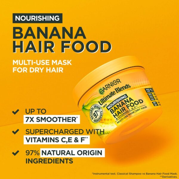 Garnier Hair Food Banana and Shea Butter Mask Product Features