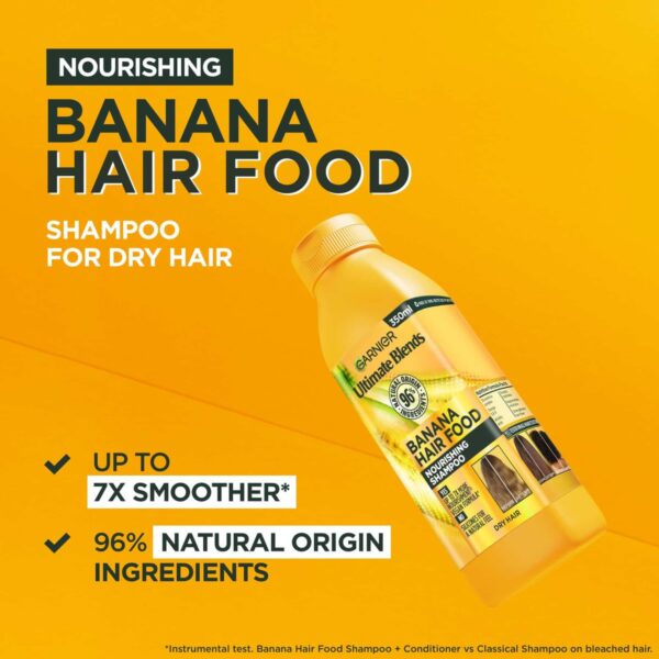 Garnier Banana and Coconut Hair Food Shampoo Product Features